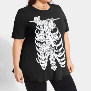 Streetwear Hip Hop lourd 100% coton ample respirant t-shirt personnalisé femmes surdimensionné dames chemises hauts t-shirts pour les filles - Product Image 3