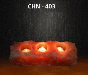 Himalayan Rectangular Curved Natural Shape Three Holes <b>Tealight</b> Holders, <b>Tealight</b> Holder Pakistan, Wholesale Dealer - Product Image 5