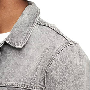Veste en jean pour hommes de haute qualité respirante chauffante nouveauté Style de rue avec sensation douce longue longueur de vêtements quantité minimale de commande bas - Product Image 5