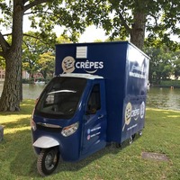 Camion de nourriture de Tricycle électrique de nouveau Design pour la vente de chariot de crème glacée