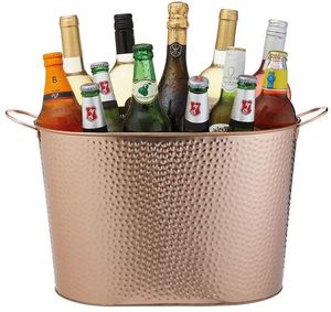 Baignoire design personnalisé avec transporter bière boisson stockage refroidisseur métal boisson bac à glace galvanisé seaux à glace pour la fête - Product Image 5