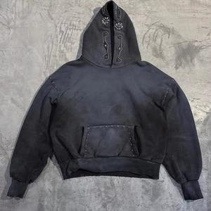 Sudaderas con capucha de algodón unisex Sudaderas de invierno casuales cómodas con patrón impreso Elegante para hombres y mujeres para relajarse Salón en casa - Product Image 1