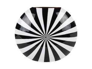 Unique Sculptural Metal Flower <b>Vase</b> with Folded Shape and Bold Artistic Shiny Black Powder Coated Design Elements - Product Image 6