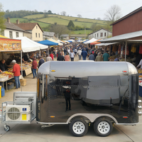 Remorque de concession personnalisée, distributeur de restauration rapide, distributeur de boissons, camion de crème glacée, remorque mobile pour hot-dogs