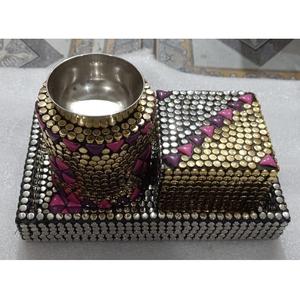 Trending Bakhoor Set Bandeja y caja de servicio Metal y madera Decoración para el hogar Hotel Restaurante Ramadán Hogar Eid Regalo DE LA MADRE Quemador de incienso - Product Image 1