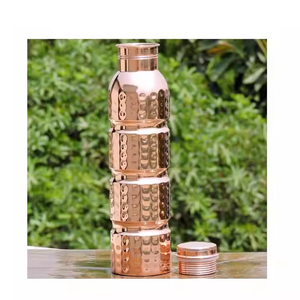 ขวดทองแดงอายุรเวทสำหรับดีท็อกซ์และภูมิคุ้มกันโดยงานฝีมือเสี้ยว - Product Image 3