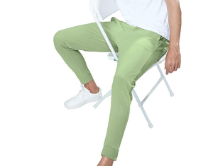 Pantalon de survêtement en coton léger et décontracté personnalisé Pantalon de survêtement respirant pour hommes Pantalon de jogging Taille élastique Fermeture à cordon - Product Image 2