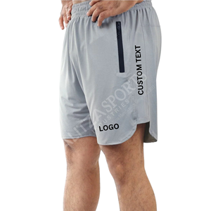 Pantalones cortos transpirables listos para enviar para hombres, pantalones cortos de secado rápido que absorben la humedad para entrenamiento de gimnasia - Product Image 5