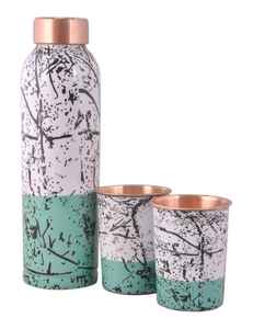 Stylish and Classic Copper Water <b>Bottle</b> With Enamel Print Design Most Demanding Low Price Use for <b>Drink</b> Table Top Decoration - Product Image 6