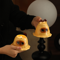 CAMET Vente en gros de pots à bougies en céramique en forme de chat siamois mignon avec couvercle et emballage personnalisé, cadeau amusant pour les enfants et les amoureux des chats