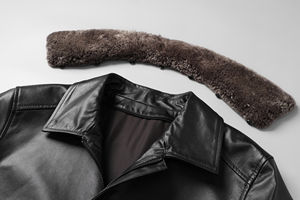 แจ็คเก็ตหนังผู้ชายแบบกําหนดเองคุณภาพสูงยอดนิยมทําแจ็คเก็ตหนังผลิตภัณฑ์ชั้นนํา การออกแบบซิปแจ็คเก็ตหนังแบบกําหนดเอง - Product Image 4