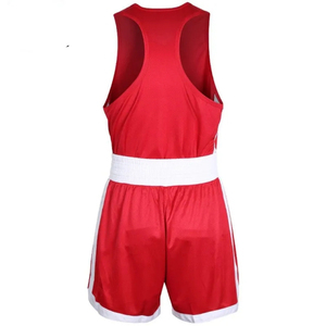 Conjunto de Pantalones Cortos y Camiseta de Boxeo de Diseño Nuevo, para Entrenamiento y Competencia, Elásticos, Transpirables, Ligeros y que Absorben la Humedad - Product Image 4