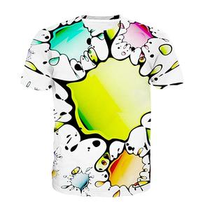 เสื้อยืดแขนสั้นแบบสวมหัวของผู้ชายเสื้อยืดพิมพ์ซับลิเมชันทำจากผ้าฝ้ายเส้นใยไม้ไผ่ - Product Image 1