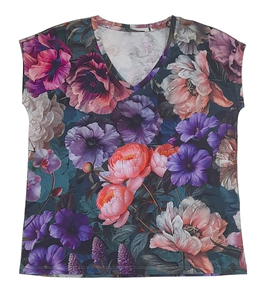 Camiseta informal de algodón con diseño 3D y cuello en V para mujer, camiseta personalizada con estampado Digital, transpirable, cómoda, venta al por mayor del proveedor BD - Product Image 3