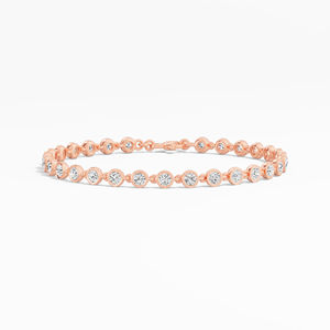Women's 3.04 Ct round Lab Grown Diamond <b>Bracelet</b> in 14K & 18K Gold New <b>Trendy</b> Fashion Jewelry Wholesale - Product Image 3