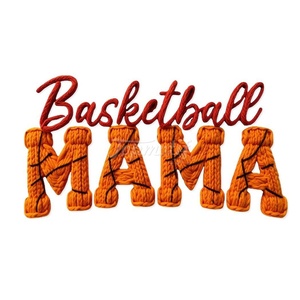 ราคาขายส่งลายบาสเก็ตบอล <span class=keywords><strong>Mama</strong></span> สำหรับงานถักไหมพรม งานปักด้วยเข็ม งานรีดติดด้วยความร้อน ลายพลาสติซอล ลาย DTF สำหรับเสื้อยืดและกระเป๋า - Product Image 2