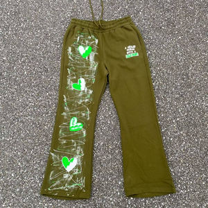 ชุดวอร์มลำลองมีฮู้ดพิมพ์ลายสำหรับผู้ชาย ผลิตตามแบบ OEM ผ้าฝ้ายฟลีซ 100% น้ำหนักเบา 280-300 GSM - Product Image 4