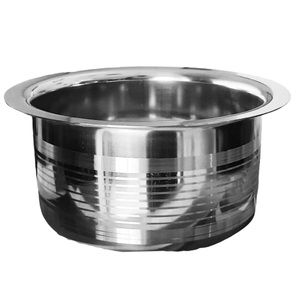 Marmite de cuisson en acier de couleur personnalisée ensemble de cinq casseroles de table en gros forme arrondie ustensiles de cuisine en métal vintage - Product Image 6