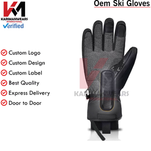 Gants confortables sur mesure pour hommes en véritable peau de mouton, parfaits pour le ski d'hiver et les activités de plein air, en provenance du Pakistan - Product Image 3