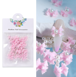 20 pièces de breloques pour ongles en résine, motifs nœuds 3D, accessoires pour manucure coréenne DIY et <span class=keywords><strong>nail</strong></span> <span class=keywords><strong>art</strong></span> - Product Image 4