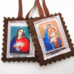 Handmade Brown Cloth Scapular Fabric Other Lanyards