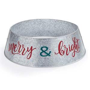 Ever Gleam-Panier d'arbre en métal élégant, décorations de Noël durables avec couvercle de base pour la décoration des vacances - Product Image 4