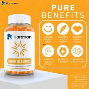 Gomitas de vitamina D3 para fortalecer los huesos, absorción de calcio y función inmune - Product Image 4