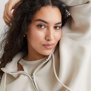 Femmes grande taille 100% coton sweats à capuche sweats conçus sur mesure poids lourd luxe impression hiver blanc Badges en gros - Product Image 2