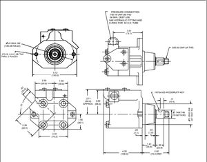 Bomba hidráulica de paletas, bomba de dirección asistida de la bomba de la dirección asistida de la bomba de paletas - Product Image 3