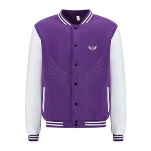 มาใหม่ผู้ใหญ่ขนาดผู้ชายLettermanแจ็คเก็ตขายร้อนขนสัตว์/ผ้าฝ้ายทําผู้ชายLettermanแจ็คเก็ต - Product Image 1