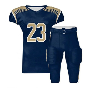Uniforme de Fútbol Americano Personalizado de Alta Calidad, Transpirable, de Manga Corta, 100% Poliéster, Ropa de Equipo - Product Image 1