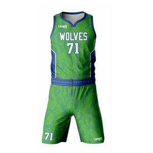 Maillots sans manches de vêtements de sport en polyester d'équipe de basket-ball avec ensemble d'uniformes de short ensembles de vêtements de basket-ball respirants pour adultes - Product Image 2