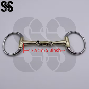 Bocado de equitación con diseño de anillo suelto de acero inoxidable de alta calidad, colores personalizables para entrenamiento y uso de alto rendimiento. - Product Image 5
