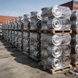 เศษล้อแม็กซ์อลูมิเนียมอัลลอยด์ 99% ล้อทั้งวง บรรจุในพาเลทห่อด้วยพลาสติก PE - Product Image 1