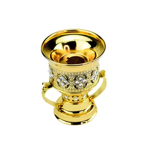 Popular Style <b>Electric</b> Religious Incense <b>Burner</b> Customized Color Middle East Bakhoor Arab Brass Material Durable Natural - Product Image 3