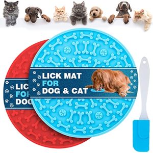 Alfombrilla para lamer de silicona para perros, alimentador lento para mascotas, reduce el estrés, mejora la digestión, material seguro antideslizante, duradero y fácil de lavar - Product Image 1