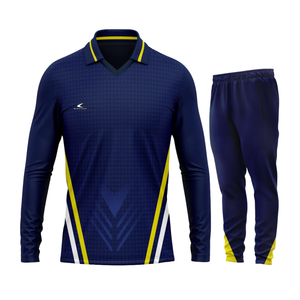Nuevo Conjunto de Uniforme de Cricket Sublimado, Camiseta Deportiva Corta con Diseños Personalizados, Jersey de Cricket de Manga Larga con Cuello Polo - Product Image 2
