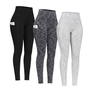 Leggings de Cintura Alta para Mujer, Ajustados, Deportivos, Elásticos, de Punto, con Estampado Personalizado, Compresión, Estilo Moderno - Product Image 1