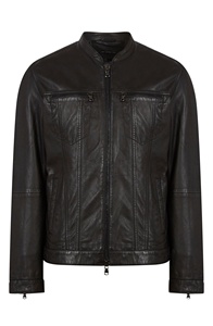 แจ็กเก็ตหนังผู้ชายเป็นมิตรกับสิ่งแวดล้อมมีปกซิปแฟชั่นที่ยั่งยืนในเทรนด์ดูเป็นทางเลือกที่ใส่ใจ - Product Image 3