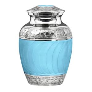 Urnas de Cremación de Latón con Diseño Único de Huella de Pata y Acabado en Color Blanco, Hechas en India - Product Image 6