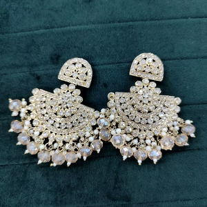 Venta caliente oro Vintage sombra cristal pendientes para mujer pendientes occidentales elegante estilo Vintage pendiente pantalla - Product Image 1