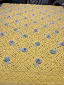 ผ้าลูกไม้ปักมือคุณภาพสูง ประดับด้วยลูกปัดอย่างหรูหรา ปี 2024 ผ้าทูลล์ฝรั่งเศส - Product Image 3