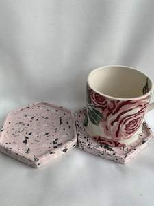 Posavasos personalizado de resina epoxi y madera, posavasos de forma octogonal, posavasos para el hogar y la cocina, posavasos para decoración de mesa, suministro de cocina - Product Image 2