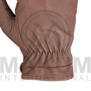 Gants d'équitation en cuir marron, gants de conduite à doigts entiers, respirants, antidérapants, légers, équipement équestre - Product Image 2