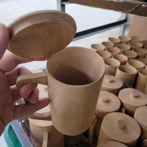Eco friendly manufacturing process bamboo <b>reusable</b> <b>straw</b> tableware dinnerware made in Vietnam - Product Image 5