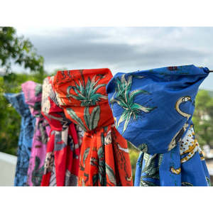 Tropical Print <b>Chiffon</b> <b>Scarves</b> Long Lightweight Women's Fashion Summer Daily Wear Digital Printing Multicolor Pattern - Product Image 4