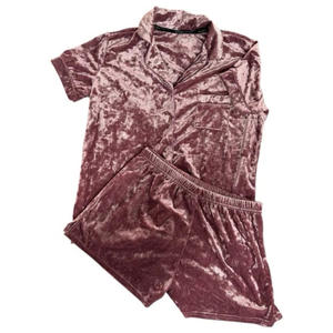 เสื้อครอป2ชิ้นสำหรับฤดูหนาวผ้ากำมะหยี่มีซิปชุดกางเกงขาสั้นสำหรับผู้หญิงชุดครอปรัดรูปลำลองระบายอากาศเป็นมิตรกับสิ่งแวดล้อม - Product Image 5