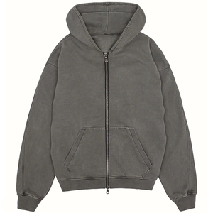 Streetwear 450gsm 100% Cotton Oversized <b>Mens</b> <b>Zip</b> <b>up</b> Hoodies Casual Blank Zippered Hoodie <b>Men's</b> Hoodies - Product Image 6