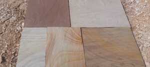 Natural Rippon Buff Indian Arenisca Patio Pavimentación Losas Azulejos exteriores para jardín Pasarelas y Hotel Paisajes Estilo dividido - Product Image 4