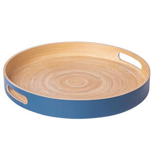 ดีไซน์ใหม่ ถาดไม้ไผ่ปั่นยอดนิยมใหม่/ถาดเสิร์ฟไม้ไผ่ปั่น เหมาะสําหรับถาดอาหารค่ํา ถาดชา ถาดบาร์ ถาดอาหารเช้า - Product Image 3